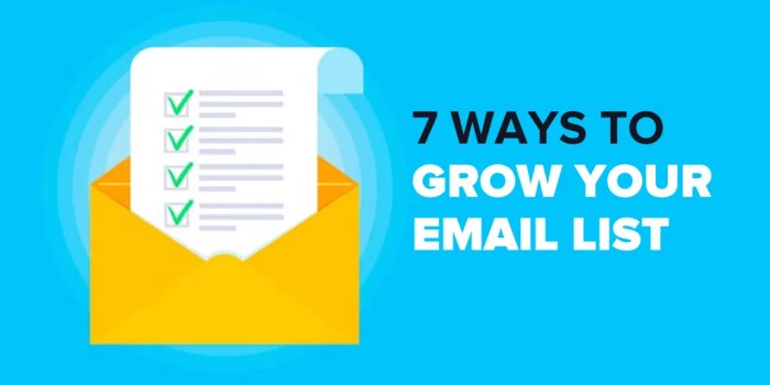 How to grow your email list fast