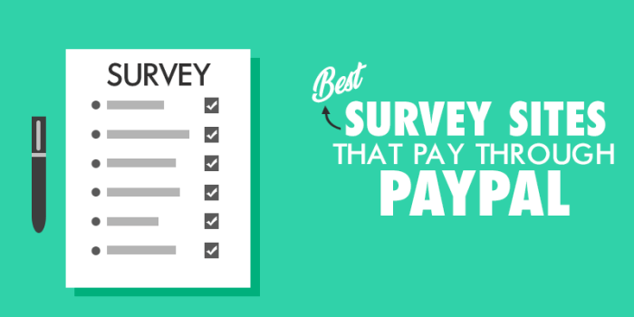 Survey sites that pay via PayPal