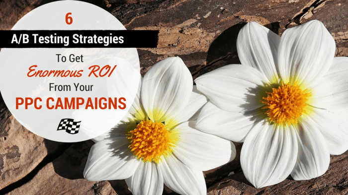 A/B testing in PPC campaigns